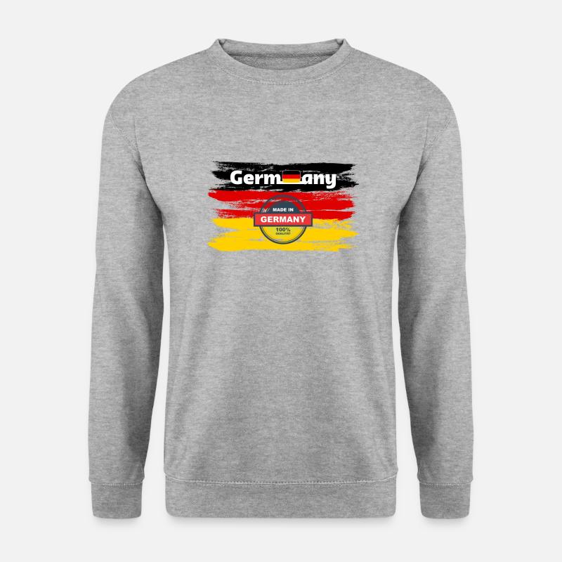 Deutschland - Unisex Pullover - Weißgrau meliert