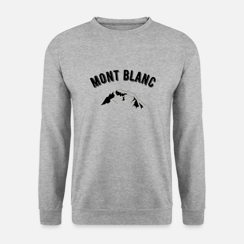 Mont Blanc - Unisex Pullover - Weißgrau meliert