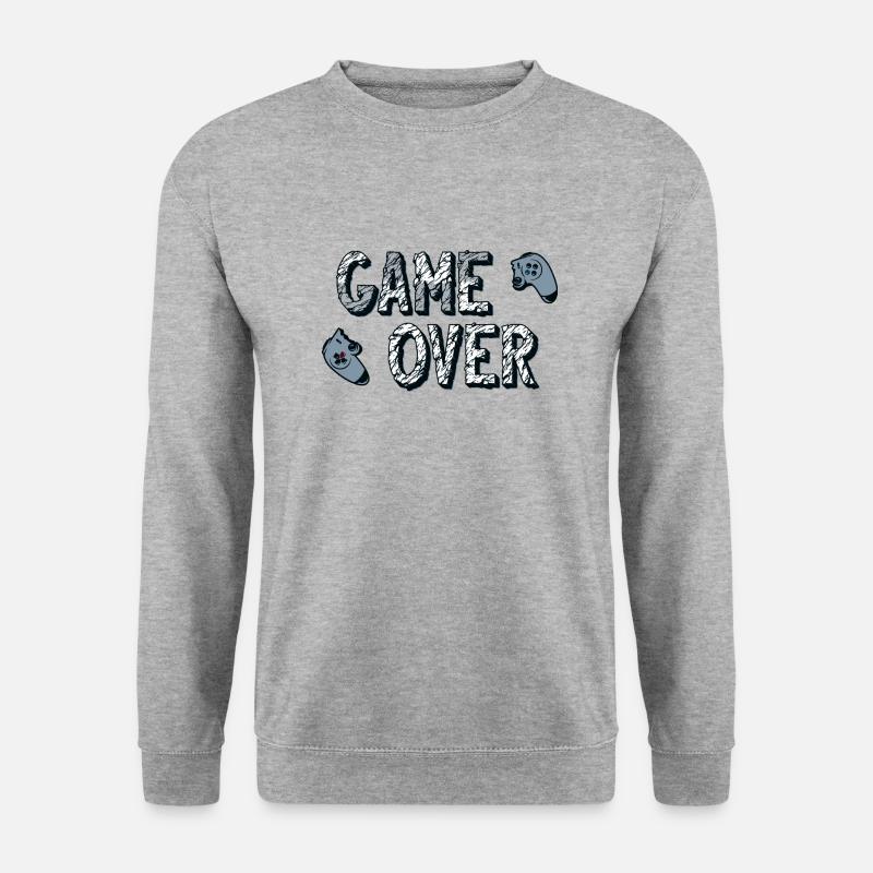 Spielende - Unisex Pullover - Weißgrau meliert