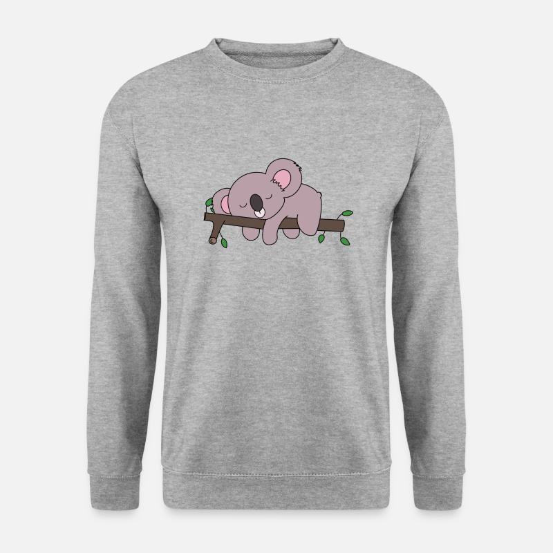 Koala - Unisex Pullover - Weißgrau meliert