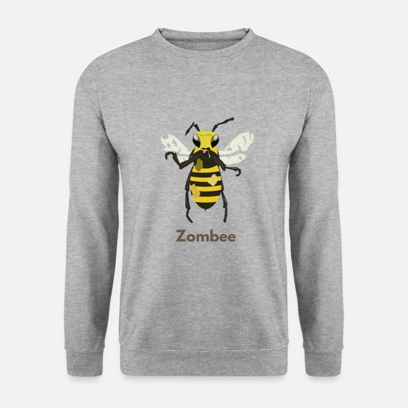 Zombee - Unisex Pullover - Weißgrau meliert