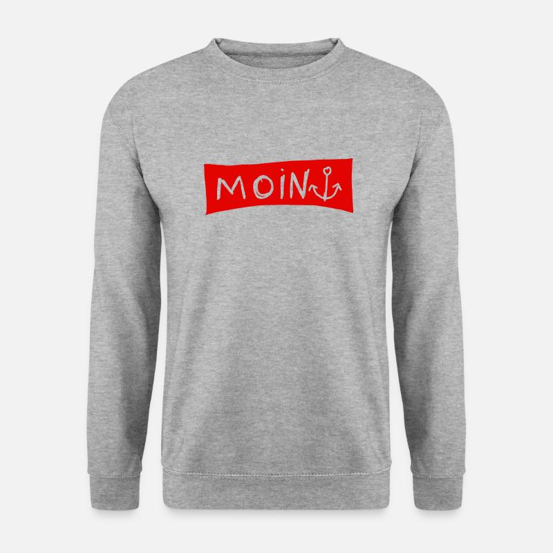 Moin - Unisex Pullover - Weißgrau meliert