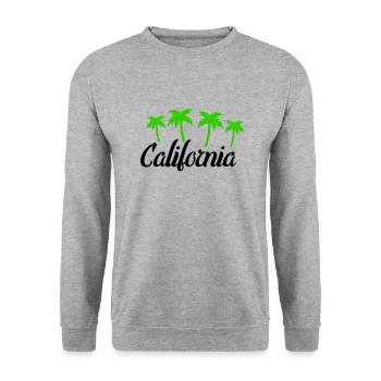 Californie - Sweat-shirt Unisexe - gris chiné - Devant - Alina (178cm) & Michal (187cm)