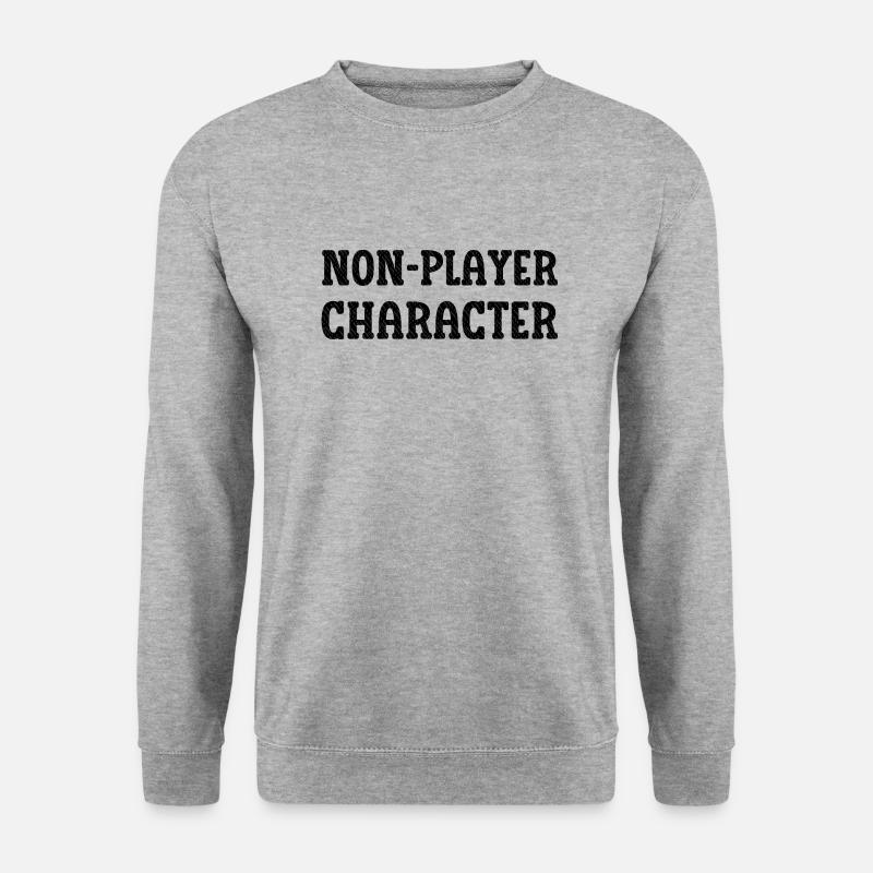 Nicht-Spieler-Charakter - Unisex Pullover - Weißgrau meliert