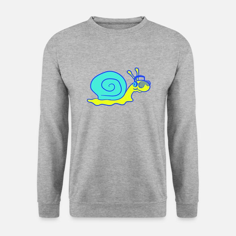 Cool DJ Snail Cute Shell - Unisex Sweatshirt - salt & pepper
