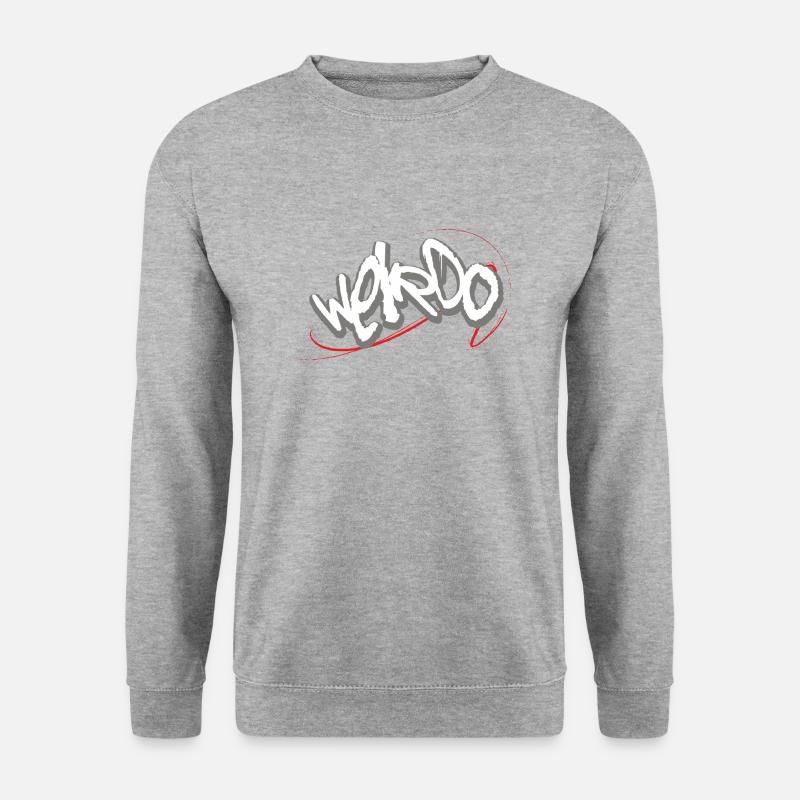 Weirdo - Unisex Pullover - Weißgrau meliert