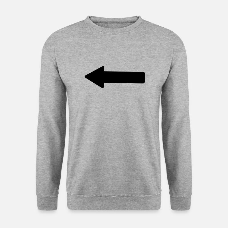 Arrow (left) - Unisex Sweatshirt - salt & pepper