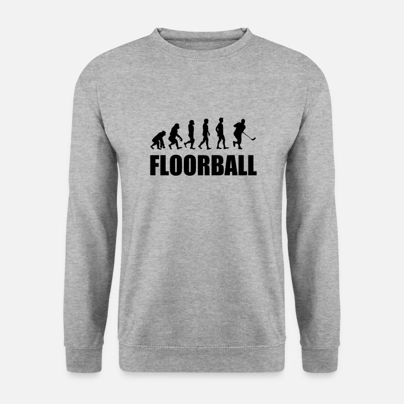 Floorball - Unisex Pullover - Weißgrau meliert