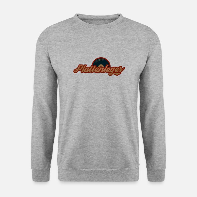 Streetwear Plattenleger - Unisex Pullover - Weißgrau meliert