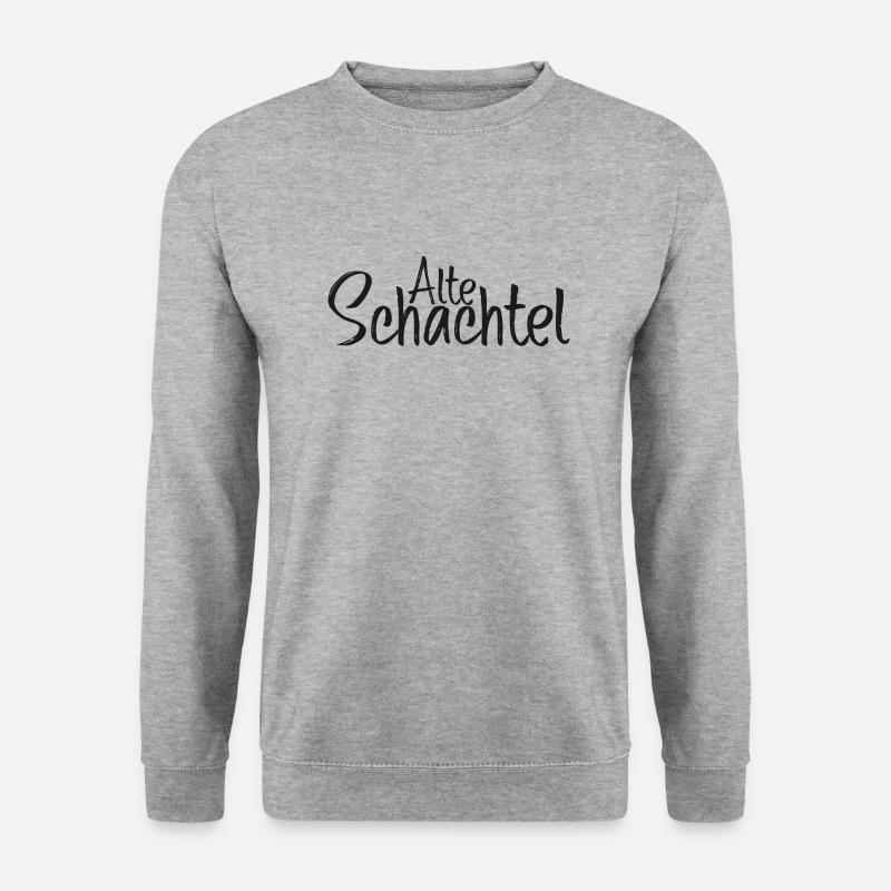 Alte Schachtel Lustiger Spruch Sprüche Geschenkide - Unisex Pullover - Weißgrau meliert