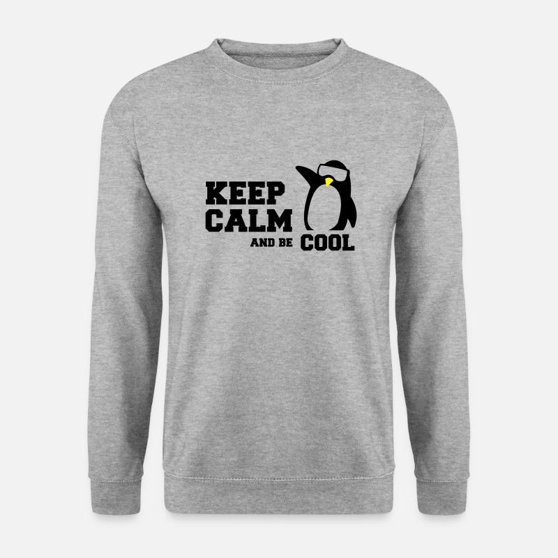 penguin keep calm - Unisex Sweatshirt - salt & pepper