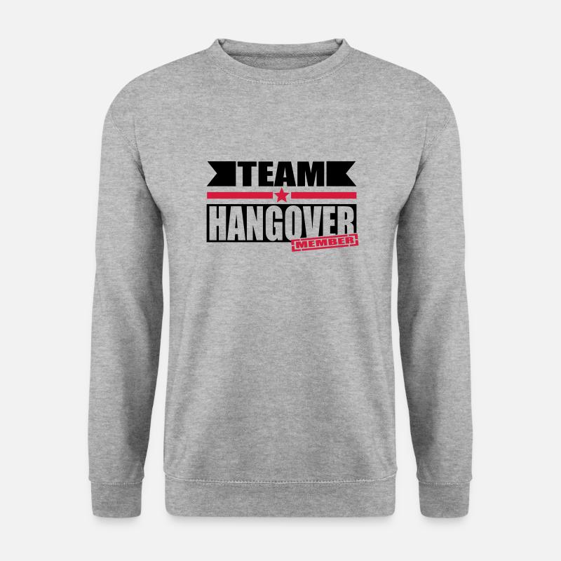 team hangover - Unisex Pullover - Weißgrau meliert