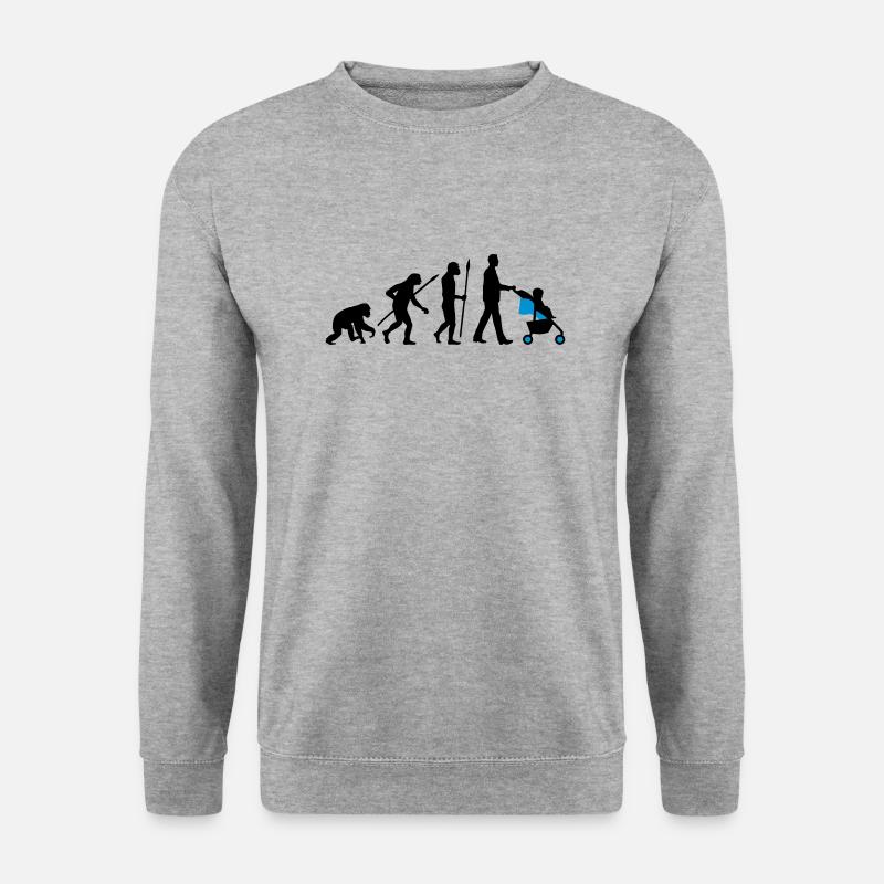 evolution_kinderkarre_032014_mann_b_2c - Unisex Pullover - Weißgrau meliert