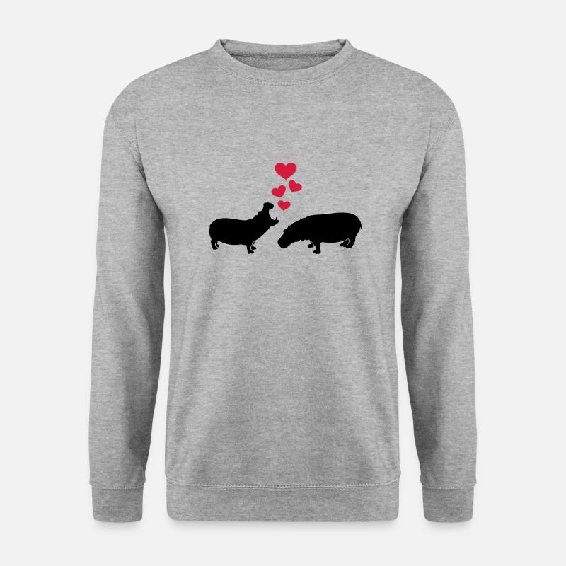 Hippos - Unisex Sweatshirt - salt & pepper