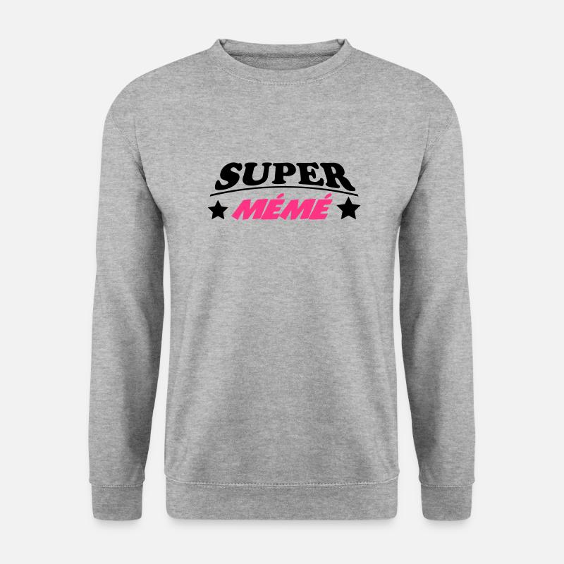 Super Mémé 222 - Unisex Pullover - Weißgrau meliert