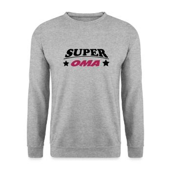 MAMIE GRANDMA GRANNY OMA - Sweat-shirt Unisexe - gris chiné - Devant - Alina (178cm) & Michal (187cm)