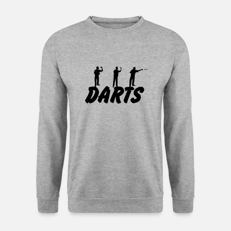 Darts Dart - Unisex Pullover - Weißgrau meliert
