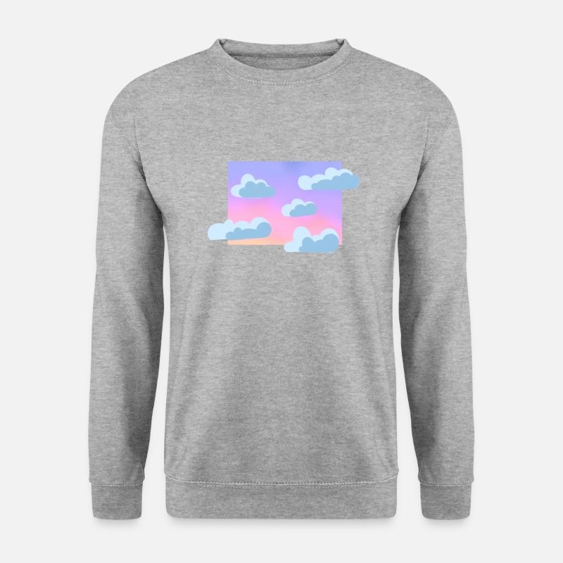 Pastel cloudy sky - Unisex Sweatshirt - salt & pepper