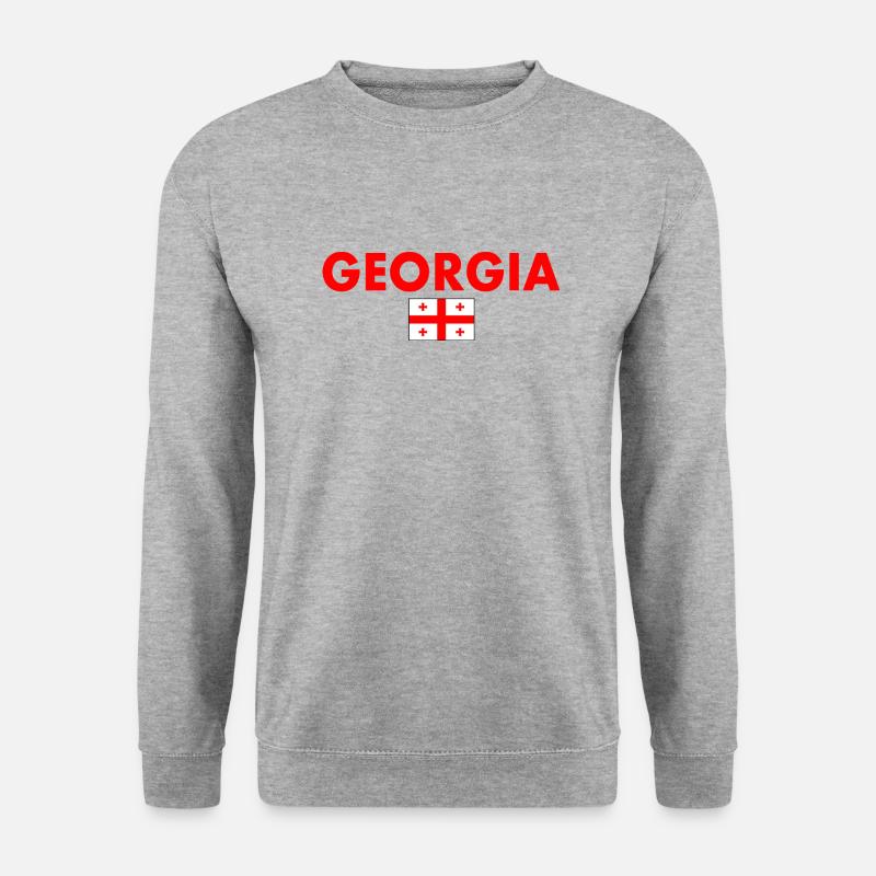 Georgia - Unisex Pullover - Weißgrau meliert