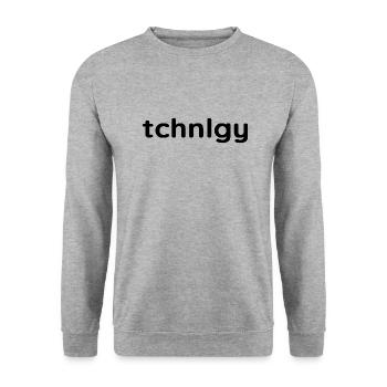 Technology: The statement for technology fans - Unisex Sweatshirt - salt & pepper - Front - Alina (178cm) & Michal (187cm)