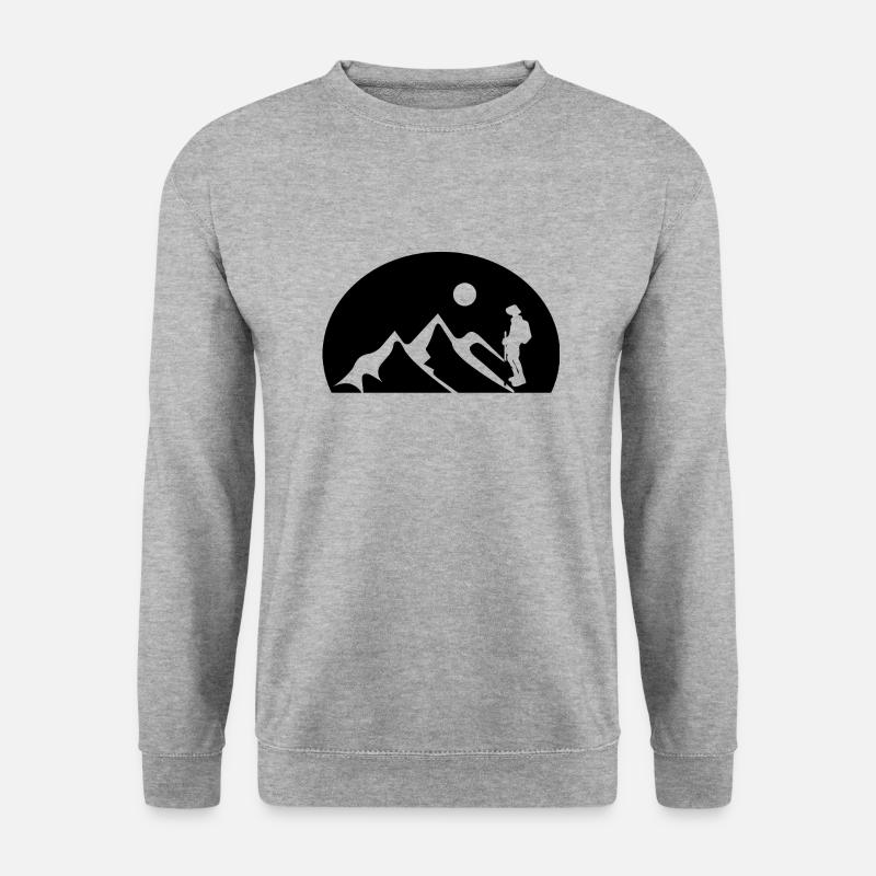 climbing - Unisex Pullover - Weißgrau meliert