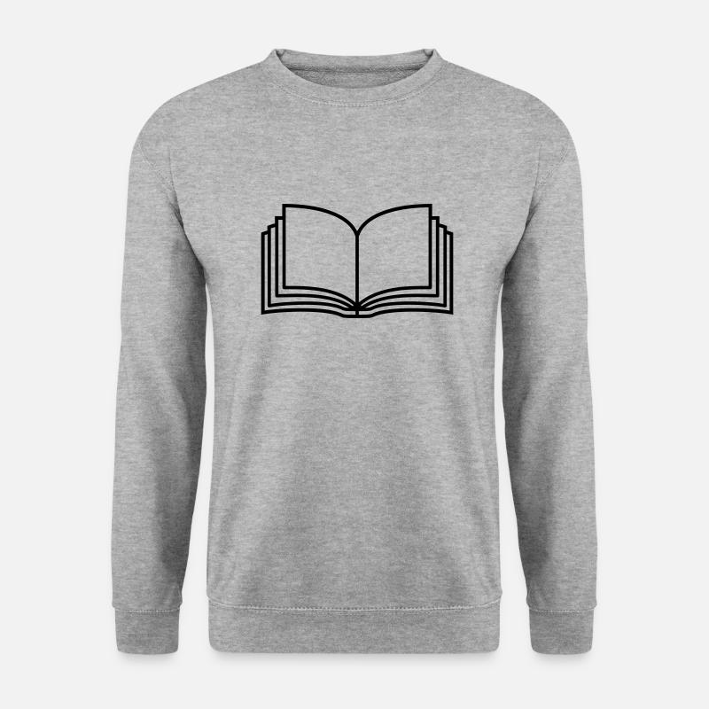 Novel Open Book Pages - Unisex Sweatshirt - salt & pepper