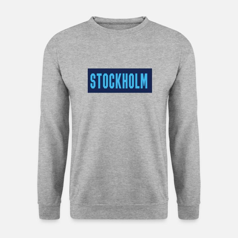 Stockholm2 - Unisex Pullover - Weißgrau meliert