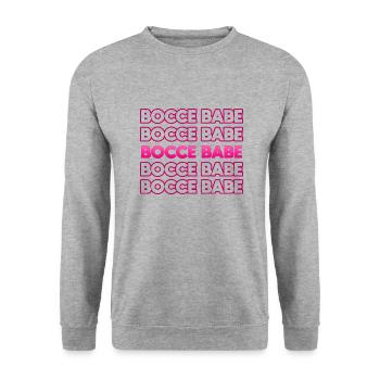 Bocce Bocci Colorful Balls Player I Gift - Unisex Sweatshirt - salt & pepper - Front - Alina (178cm) & Michal (187cm)