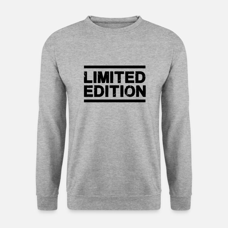 Limited Edition - Unisex Pullover - Weißgrau meliert