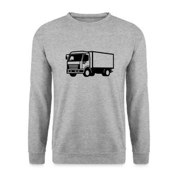 Camion - Sweat-shirt Unisexe - gris chiné - Devant - Alina (178cm) & Michal (187cm)