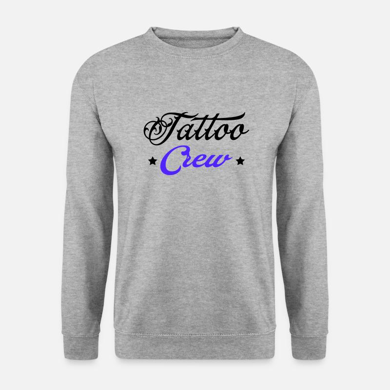 tattoo crew 1 - Unisex Pullover - Weißgrau meliert