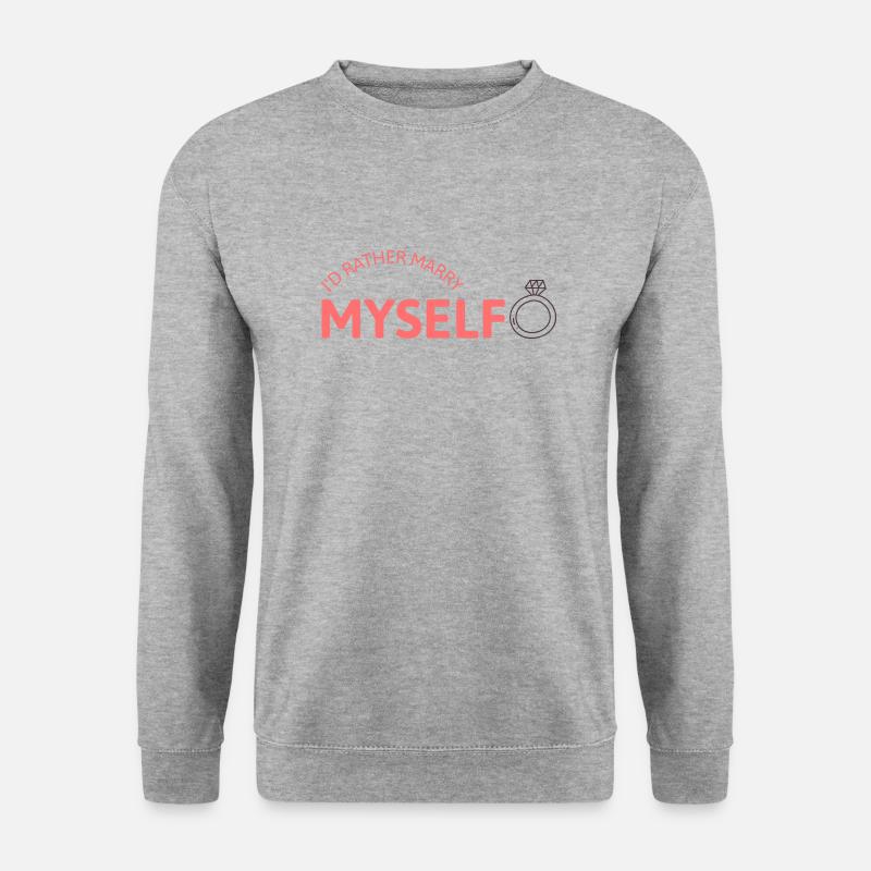 Marry Myself - Unisex Pullover - Weißgrau meliert
