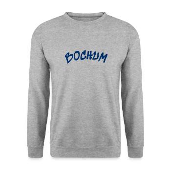 Bochum - Deutschland - Germany - Ruhrpott - Unisex Pullover - Weißgrau meliert - Vorne - Alina (178cm) & Michal (187cm)