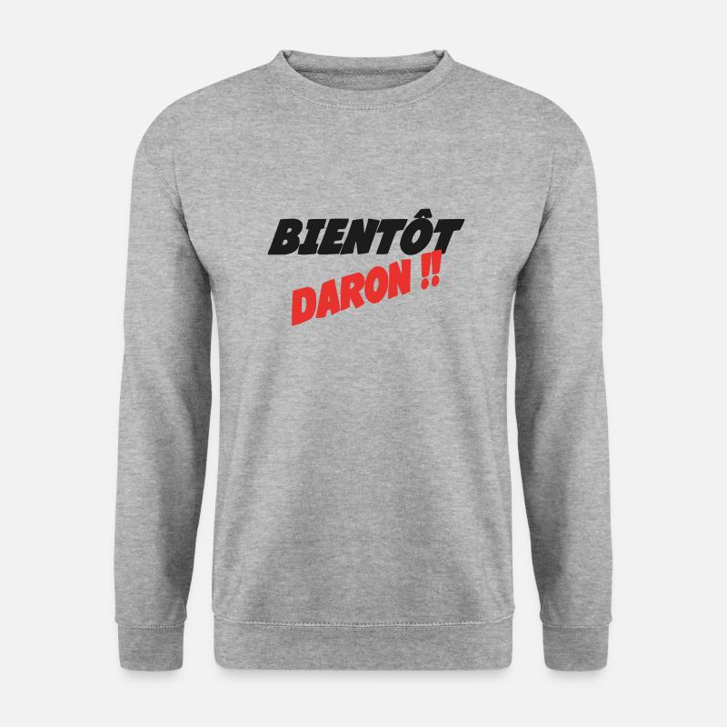 Bald DARON - Unisex Pullover - Weißgrau meliert
