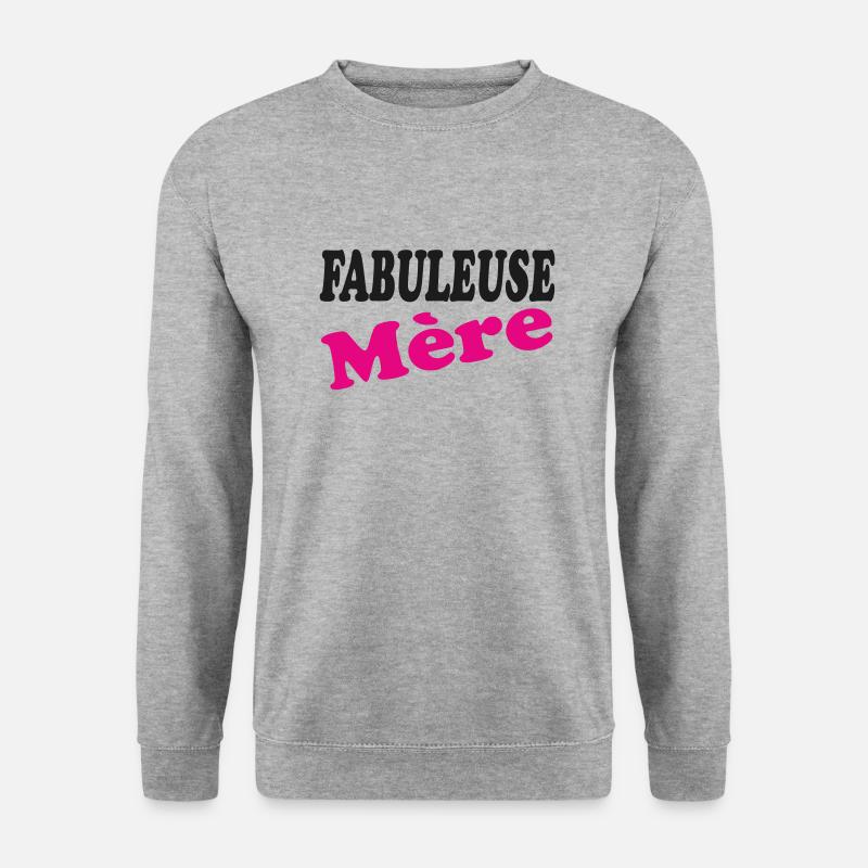 FABELHAFTE MUTTER - Unisex Pullover - Weißgrau meliert