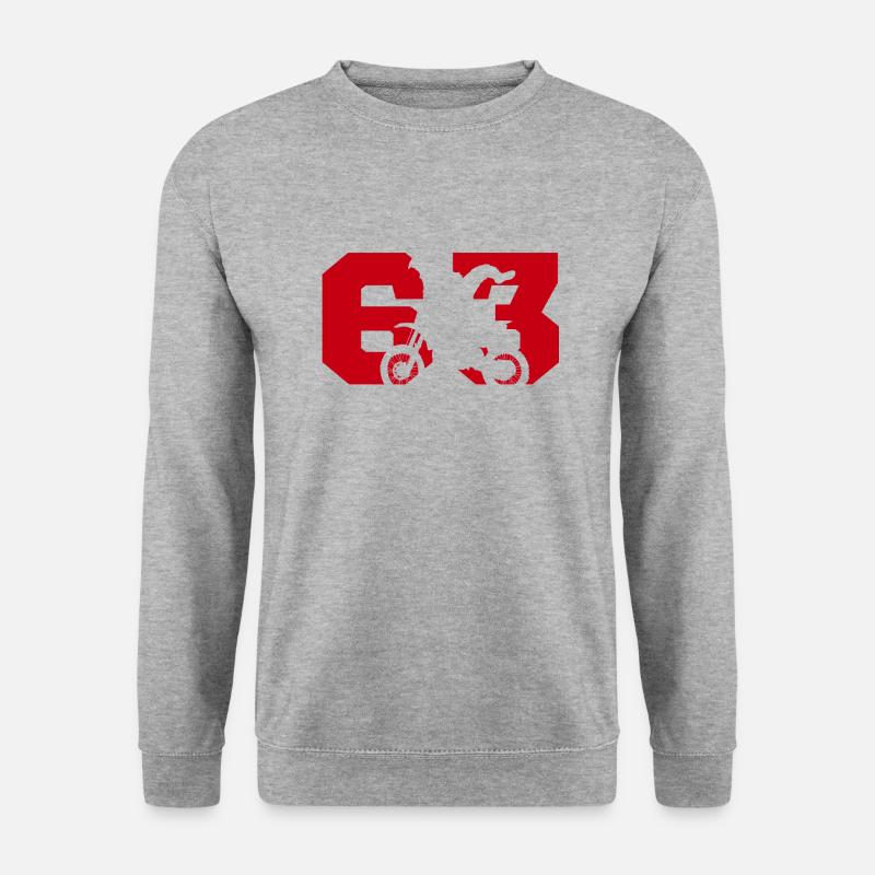 Moto 63 motard - Unisex Pullover - Weißgrau meliert