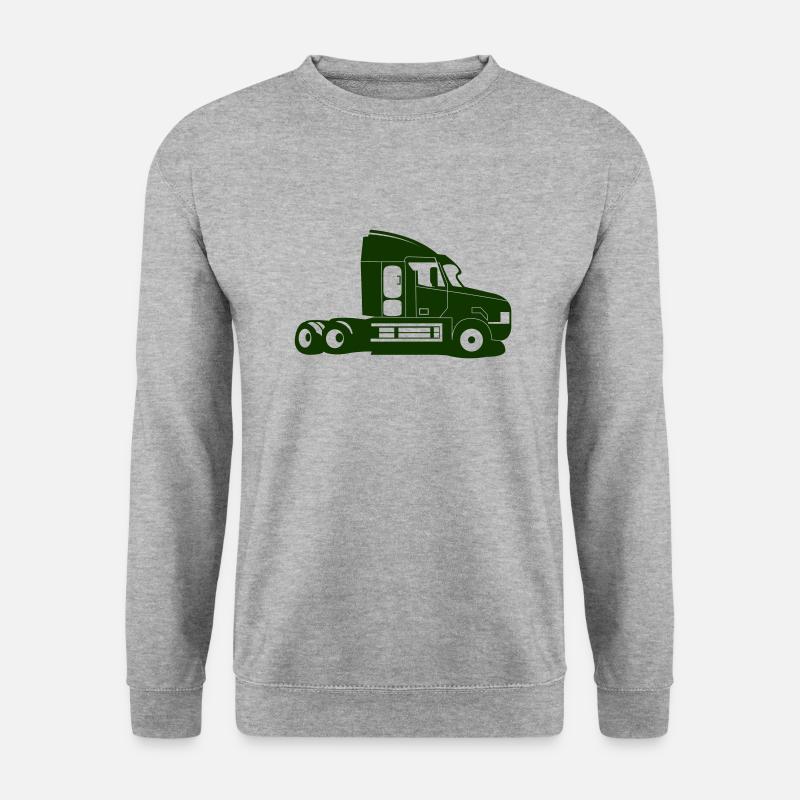 truck - Unisex Pullover - Weißgrau meliert