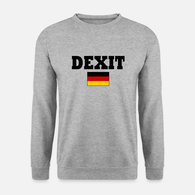 Dexit - Unisex Pullover - Weißgrau meliert