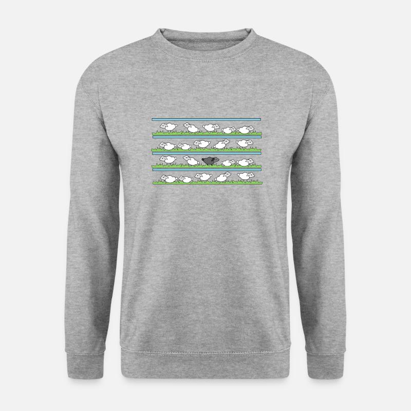 Only sheeps - Unisex Pullover - Weißgrau meliert