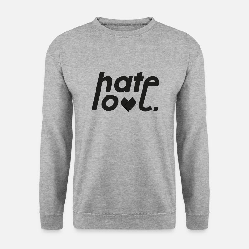 Hasse Liebe - Unisex Pullover - Weißgrau meliert
