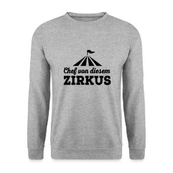 Chef de ce cirque - Sweat-shirt Unisexe - gris chiné - Devant - Alina (178cm) & Michal (187cm)