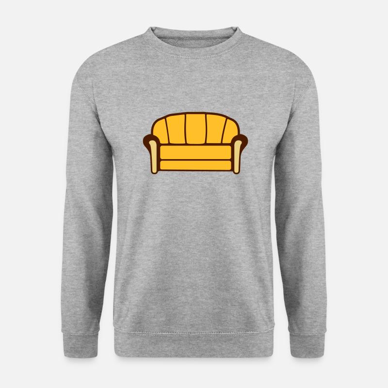 Couch - Unisex Pullover - Weißgrau meliert