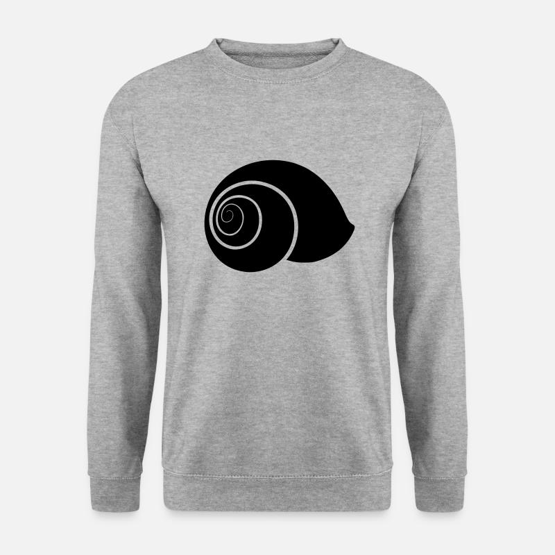 SCHNECKENHAUS - Unisex Pullover - Weißgrau meliert