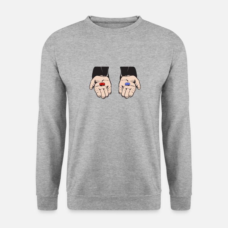 Pill Hand I Cool Techno - Unisex Sweatshirt - salt & pepper