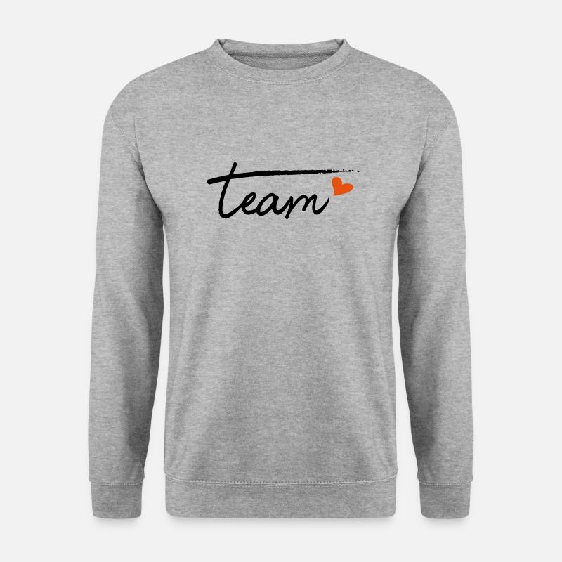 Team - Unisex Pullover - Weißgrau meliert