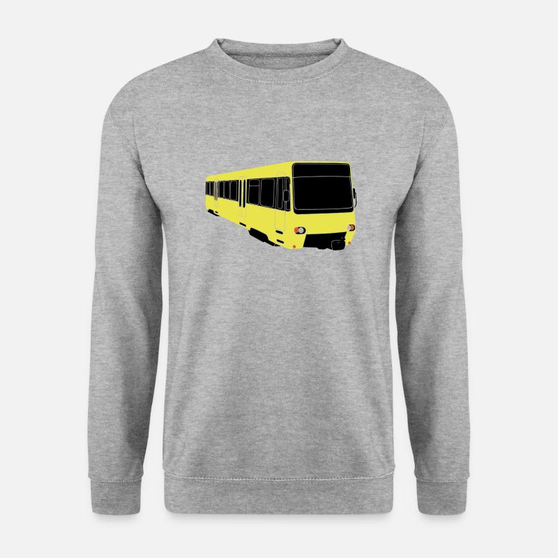 Stuttgarter Stadtbahn - Unisex Pullover - Weißgrau meliert