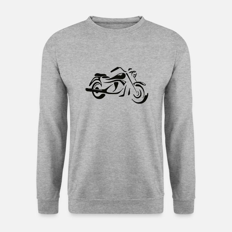 Chopper - Unisex Pullover - Weißgrau meliert