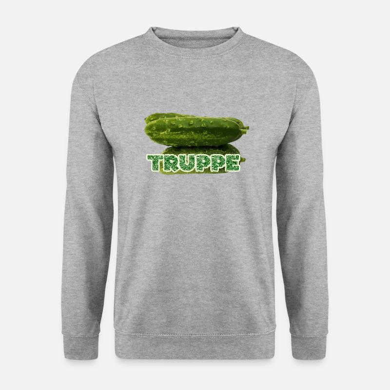 Gurkentruppe - Unisex Pullover - Weißgrau meliert