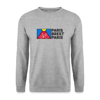 Paris Brest Paris - Vélo cyclisme course cycliste - Sweat-shirt Unisexe - gris chiné - Devant - Alina (178cm) & Michal (187cm)