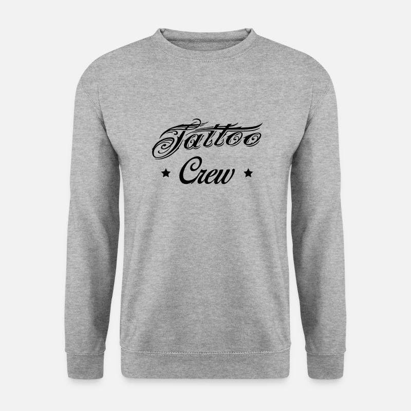 Tattoo Crew - Unisex Pullover - Weißgrau meliert